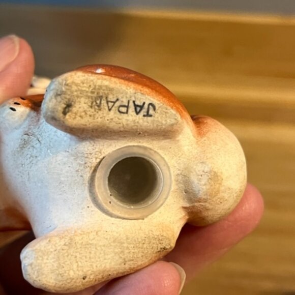 Lot of 3 single salt pepper shakers Made in Japan duck parrot bunny *READ* - Picture 3 of 10